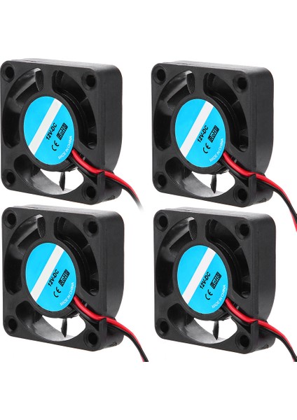 Makerbot Yüksek Hızlı Soğutma Fanı 12V 7000RPM 6.7cfm Için 4 Adet 3D Yazıcı Montaj Parçası (Yurt Dışından) modelleri
