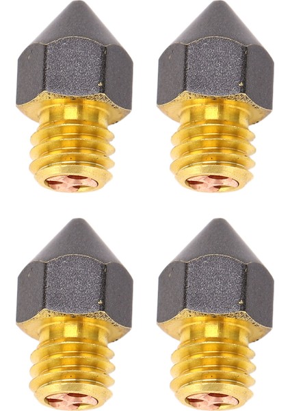 4 Adet 3D Yazıcı Nozulu Üç Delikli Yüksek Akışlı Hızlı Baskı Ekstrüderleri Ptfe Kaplamalı Pirinç Baskı Kafası Ender‑3 Ender‑3 Pro 3D Yazıcı 0.3mm (Yurt Dışından)