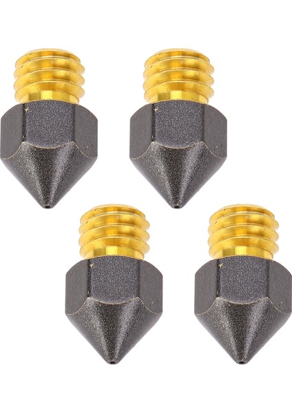 4 Adet 3D Yazıcı Nozulu Üç Delikli Yüksek Akışlı Hızlı Baskı Ekstrüderleri Ptfe Kaplamalı Pirinç Baskı Kafası Ender‑3 Ender‑3 Pro 3D Yazıcı 0.3mm (Yurt Dışından)