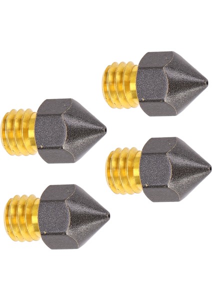 4 Adet 3D Yazıcı Nozulu Üç Delikli Yüksek Akışlı Hızlı Baskı Ekstrüderleri Ptfe Kaplamalı Pirinç Baskı Kafası Ender‑3 Ender‑3 Pro 3D Yazıcı 0.3mm (Yurt Dışından)