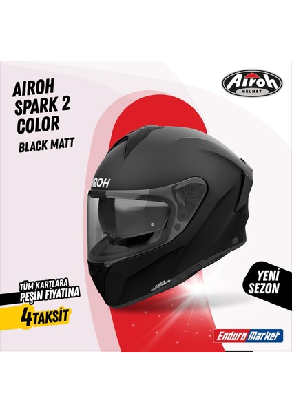 Aıroh Spark 2 Color Black Matt Kask