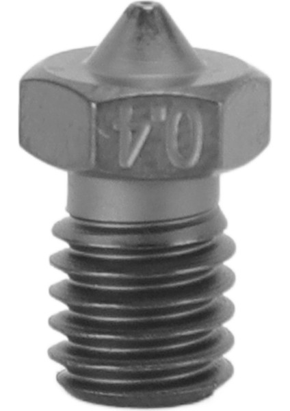 V6 Ekstruder Nozulu Sertleştirilmiş Çelik Tungsten Karbür Kaplamalı 3D Yazıcı Nozulları Voron Için Prusa MK3S 0.4mm (Yurt Dışından)
