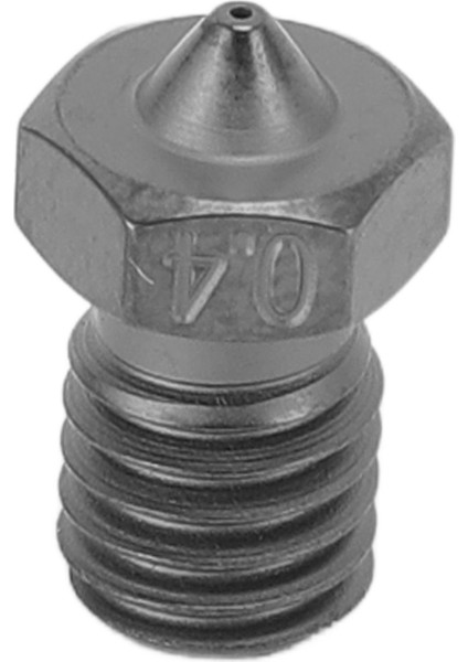 V6 Ekstruder Nozulu Sertleştirilmiş Çelik Tungsten Karbür Kaplamalı 3D Yazıcı Nozulları Voron Için Prusa MK3S 0.4mm (Yurt Dışından)