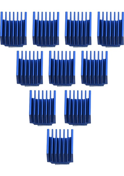 10 Adet Alüminyum Adım Motoru Sürücüsü Isı Emici Soğutma Yüzgeci 3D Yazıcı Için Arka Yapıştırıcı ile Mavi (Yurt Dışından) fiyatları