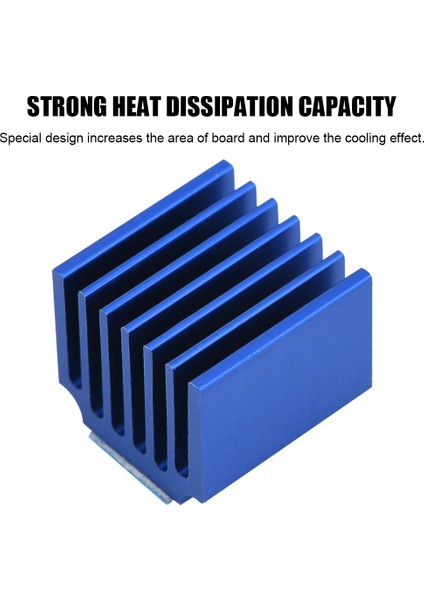 10 Adet Alüminyum Adım Motoru Sürücüsü Isı Emici Soğutma Yüzgeci 3D Yazıcı Için Arka Yapıştırıcı ile Mavi (Yurt Dışından) fırsatları
