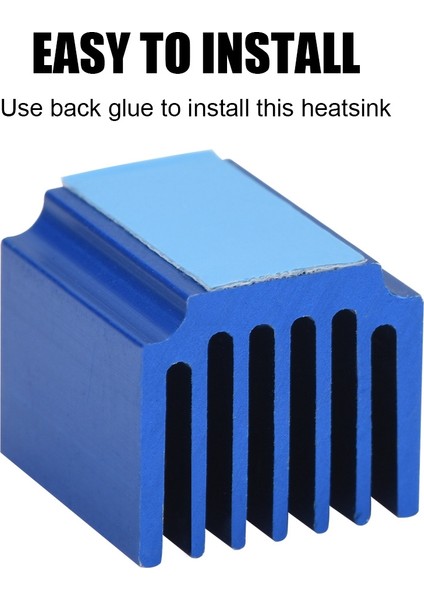 10 Adet Alüminyum Adım Motoru Sürücüsü Isı Emici Soğutma Yüzgeci 3D Yazıcı Için Arka Yapıştırıcı ile Mavi (Yurt Dışından) indirimleri