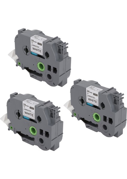 Etiket Yapıcı Bant 24MM Genişlik 8m Uzunluk Siyah Üzerine Beyaz Eşit Mürekkepleme Akıllı Algılama Yedek Etiket Yapıcı Yedekleri Tze 651 Beyaz Kutu 3'lü (Yurt Dışından) fiyatları