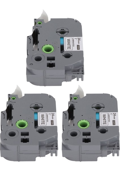 Etiket Yapıcı Bant 24MM Genişlik 8m Uzunluk Siyah Üzerine Beyaz Eşit Mürekkepleme Akıllı Algılama Yedek Etiket Yapıcı Yedekleri Tze 651 Beyaz Kutu 3'lü (Yurt Dışından) modelleri