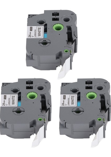 Etiket Yapıcı Bant 24MM Genişlik 8m Uzunluk Siyah Üzerine Beyaz Eşit Mürekkepleme Akıllı Algılama Yedek Etiket Yapıcı Yedekleri Tze 651 Beyaz Kutu 3'lü (Yurt Dışından) fırsatları