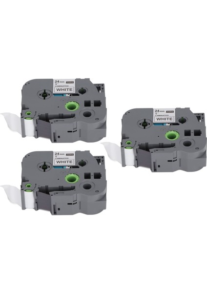Etiket Yapıcı Bant 24MM Genişlik 8m Uzunluk Siyah Üzerine Beyaz Eşit Mürekkepleme Akıllı Algılama Yedek Etiket Yapıcı Yedekleri Tze 651 Beyaz Kutu 3'lü (Yurt Dışından) indirimleri