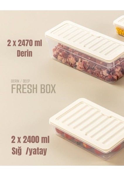Piknik Saklama Kabı Buzdolabı Organizer Set Derin Buzluk Saklama Kabı