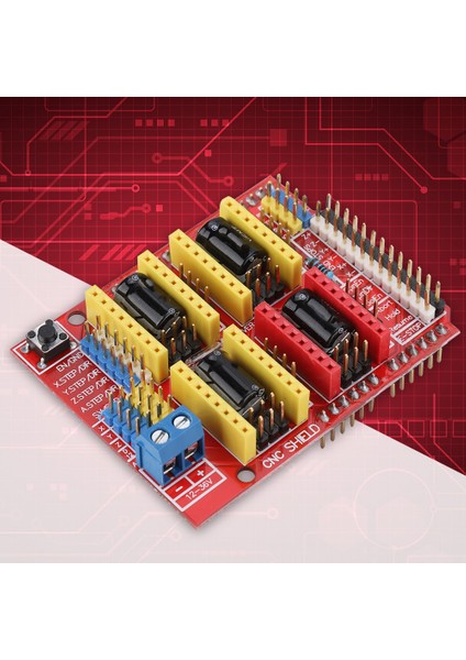 Witbot Cnc Shield Genişletme KARTI+DRV8825 Adım Motor Sürücüsü+Arduino V3 Engrave Için Isı Emici (Yurt Dışından)