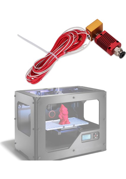 CR10 Kırmızı Ekstruder Hotend Kiti Dış Dişli Bağlantı 3D Yazıcı Aksesuarları (12V 40W) (Yurt Dışından) indirimleri