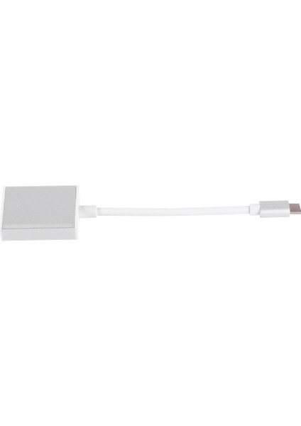 USB 3.1 Type C - VGA Video Adaptörü Dönüştürücü Kablo Tel Fiş Konnektörü Gümüş (Yurt Dışından)