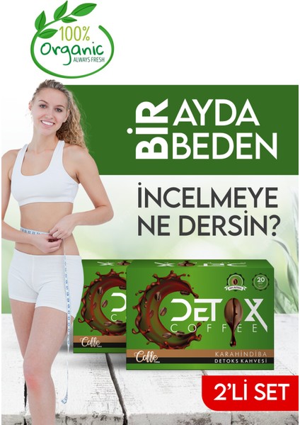 Hindiba Kahve zayıflama ürünleri detox diyet detoks form kahve 1 kutu 20 şaşe