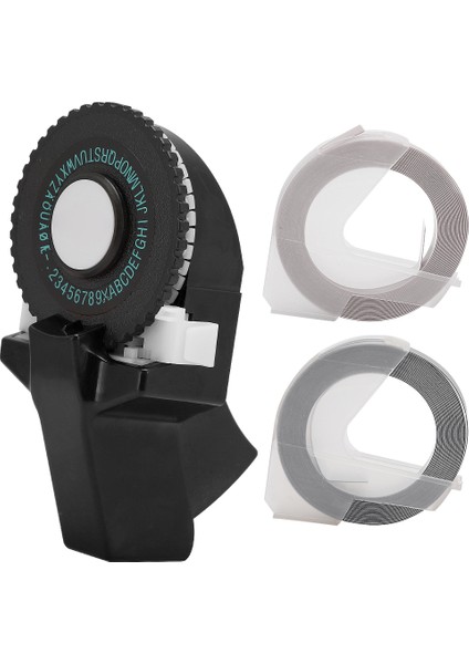 Mini Manuel Bant Yapıcı Dekoratif Renkli Abs 3D Kabartma Bant 9mm Handbookblack Için (Yurt Dışından)