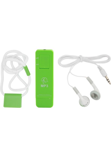Mp3 Çalar Kayıpsız Ses Desteği 64 Gb'a Kadar Mini Müzik Çalar Öğrenciler Koşu Seyahat Yeşil (Yurt Dışından)