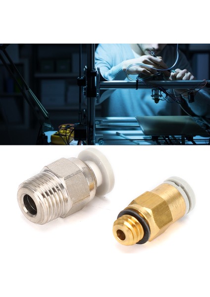 Metal 3D Yazıcı Parçaları Cr-10 Hotend Ekstruder Creality V6 Için Pnömatik Konnektör (Yurt Dışından)