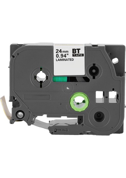 Brother Tze 651 P Touch Siyah Üzerine Sarı Lamine Etiket Bandı 24MM ile Uyumludur (Yurt Dışından)