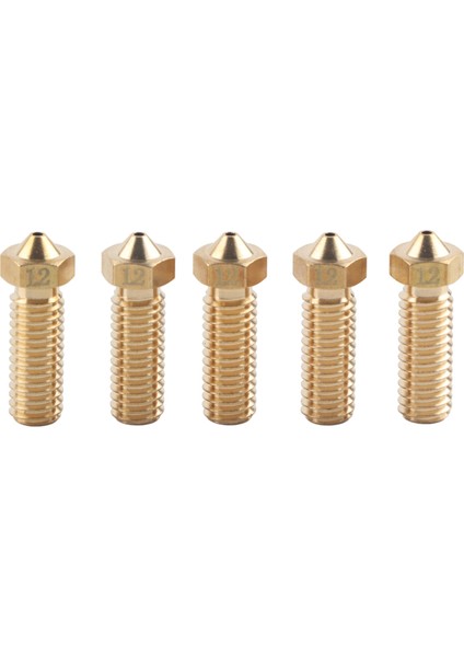 5 Adet Pirinç 1.75MM/1.2MM Yüksek Sıcaklığa Dayanıklı Cnc Işleme Ekstruder Nozulu (Yurt Dışından)