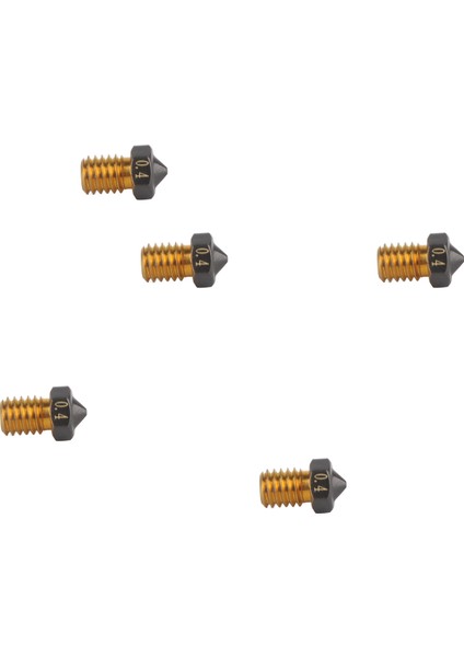 Ender 3D V6 3D Yazıcılar Için 5 Adet 3D Yazıcı Ekstruder Nozulu Pirinç Ekstruder Uçları (Yurt Dışından)