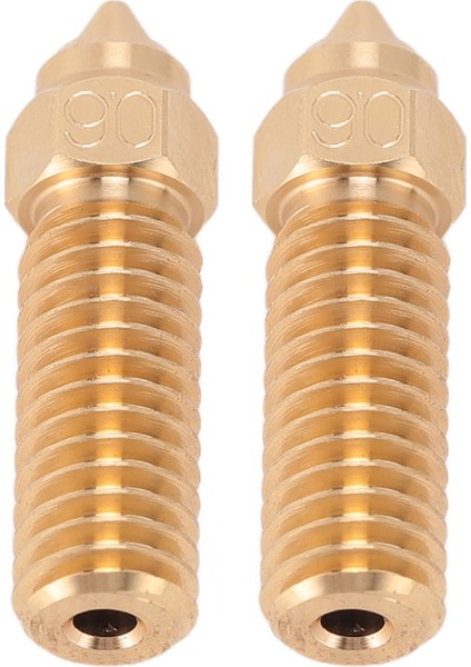 10 Adet 3D Yazıcı Ekstruder Pirinç Nozullar Yüksek Sıcaklık Direnci Aşınmaya Dayanıklı Creality K1 Için Cr M4 Için Vyper Için Kobra 0.6mm (Yurt Dışından)