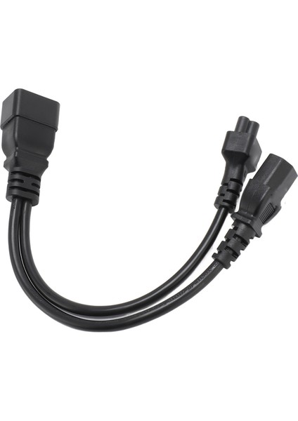 IEC320 C20 Ila IEC320 C5 C13 Kablo Erkekten Dişiye 1 Giriş 2 Çıkış Y Ayırıcı Güç Kablosu Dizüstü Bilgisayar Güç Adaptörü 12.6in (Yurt Dışından)