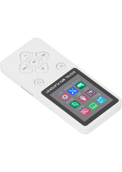 Mp3 Mp4 Oynatıcı Bluetooth 5.0 Süper Ince 1.8 Inç Renkli Ekran 128G Genişletilebilir Bellek Taşınabilir Video Müzik Oynatıcı Beyaz (Yurt Dışından)