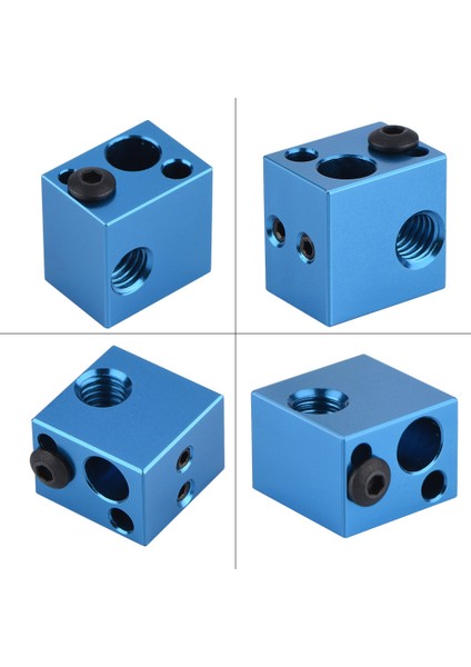 3D Yazıcı Aksesuarları Alüminyum Isıtma Bloğu Isıtıcı Sıcak Uç Makerbot Için (Mavi) (Yurt Dışından)