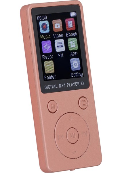 Mp3 Çalar 1.8 Inç Renkli Ekran Hifi Ses Taşınabilir Müzik Çalar Resim Video Kitap Kaydı Desteği 128 GB Hafıza Kartı Altın (Yurt Dışından)