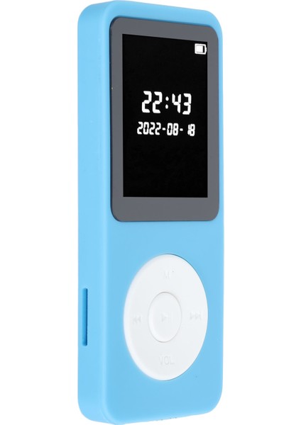 Mp3 Çalar Bluetooth 5.0 1.77 Inç LCD Ekran Dahili Hd Hoparlör Taşınabilir Hifi Müzik Çalar Fm Radyo Kaydedici Çalar Saat Mavi Hafıza Kartı Yok (Yurt Dışından)