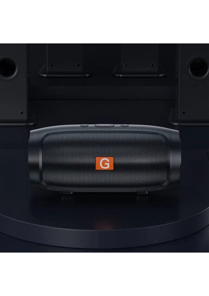 Kablosuz Bluetooth Hoparlör Açık Hava Araba Kartı ve Ev Masaüstü Mini Taşınabilir USB Subwoofer Siyah (Yurt Dışından)