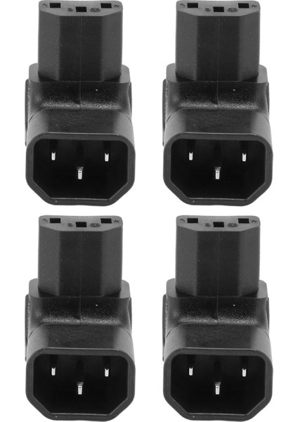 Adet C14 - C13 Adaptörü 90 Derece 2500W 2.5A - 10A Pvc Bakır Iec Güç Adaptörü Ups Pdu Ups Bilgisayar Için (Yurt Dışından)