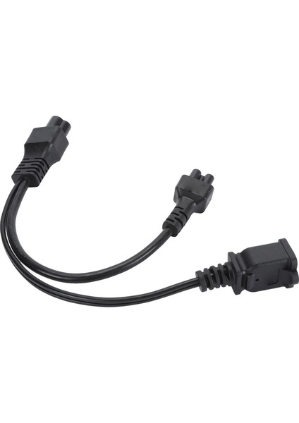 Y Ayırıcı Güç Fişi Kablosu Uzatma IEC320 C6 Erkek - C5+Nema 1‑15R Dişi C6 - C5+1‑15R Adaptörü 30 cm (Yurt Dışından)