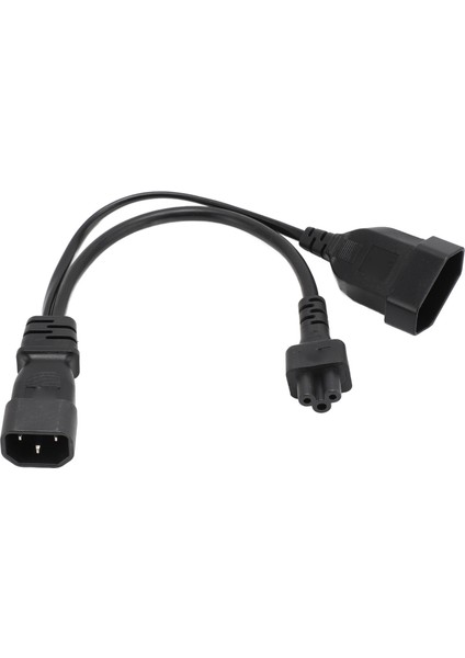 C14 Ila C5 Eu4.0 Y Ayırıcı Güç Fişi Kablosu Tek Iec 320 C14 Erkek Ila C5 Eu4.0 Dişi Ayırıcı Adaptör Kablosu 1ft (Yurt Dışından)
