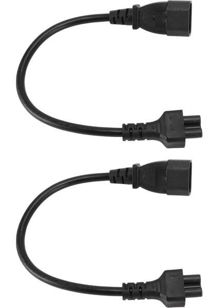 2 Adet IEC320 C14 - IEC320 C5 Kablosu 30 cm Uzunluk C14 Erkek - C5 Dişi Adaptör Kablosu Dizüstü Bilgisayar Hoparlör Yazıcı Kamera Için (Yurt Dışından)