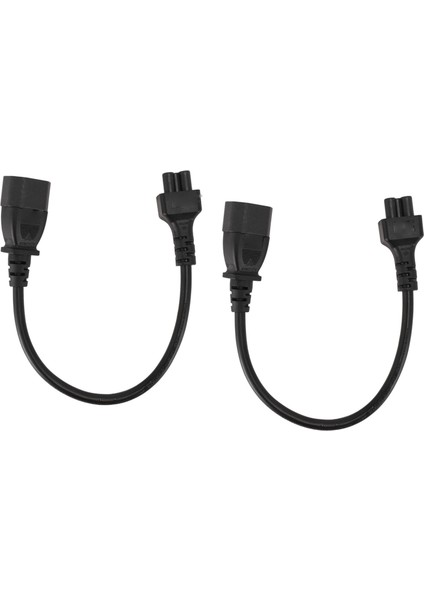 2 Adet IEC320 C14 - IEC320 C5 Kablosu 30 cm Uzunluk C14 Erkek - C5 Dişi Adaptör Kablosu Dizüstü Bilgisayar Hoparlör Yazıcı Kamera Için (Yurt Dışından)