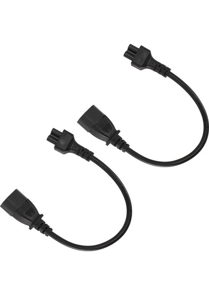 2 Adet IEC320 C14 - IEC320 C5 Kablosu 30 cm Uzunluk C14 Erkek - C5 Dişi Adaptör Kablosu Dizüstü Bilgisayar Hoparlör Yazıcı Kamera Için (Yurt Dışından)