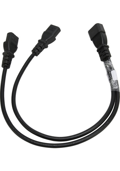 Tek C14'TEN Çift 5 15R C13 Kablo Kısa Güç Ups Sunucu Y Ayırıcı Adaptör Kablosu Pc Monitör Yazıcı Için (Yurt Dışından)