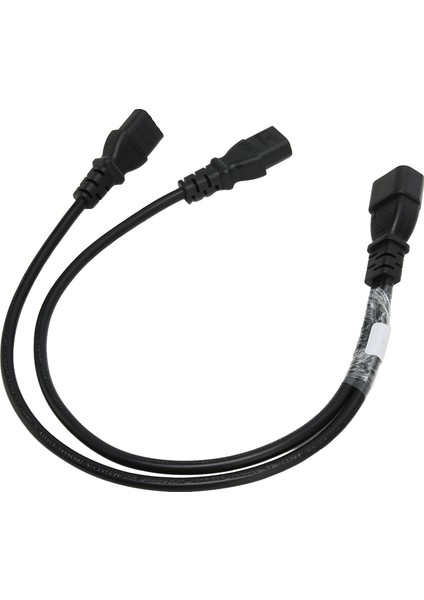 Tek C14'TEN Çift 5 15R C13 Kablo Kısa Güç Ups Sunucu Y Ayırıcı Adaptör Kablosu Pc Monitör Yazıcı Için (Yurt Dışından)