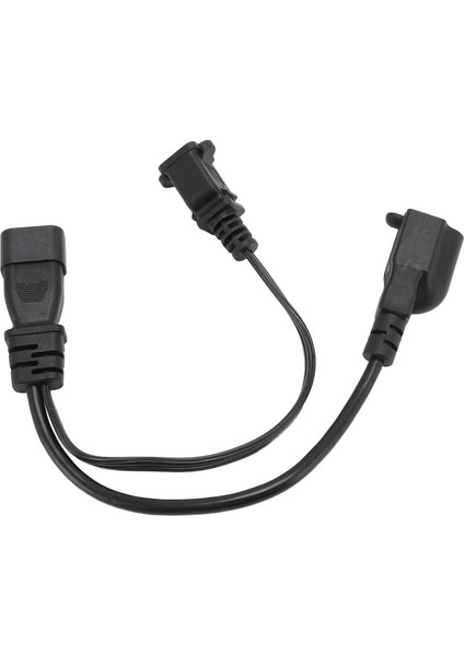 C14 - Nema 1 15R 5 15R Y Ayırıcı 30CM Pvc IEC320 C14 Erkek - Nema 1 15R 5 15R Dişi Güç Kablosu Dizüstü Bilgisayar Güç Adaptörleri Masa Lambaları Hoparlörler Için (Yurt Dışından)