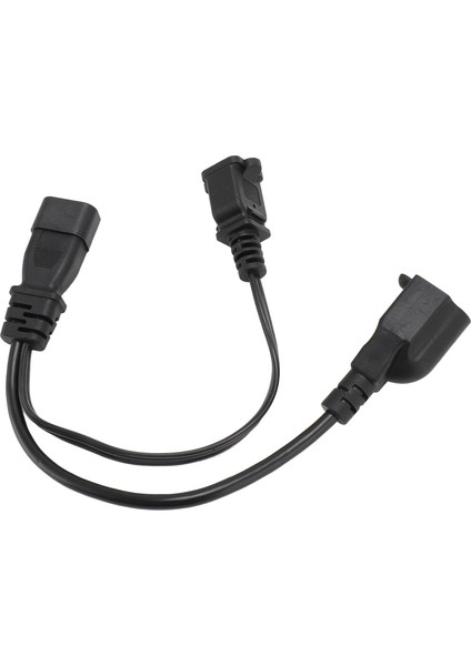 C14 - Nema 1 15R 5 15R Y Ayırıcı 30CM Pvc IEC320 C14 Erkek - Nema 1 15R 5 15R Dişi Güç Kablosu Dizüstü Bilgisayar Güç Adaptörleri Masa Lambaları Hoparlörler Için (Yurt Dışından)