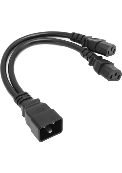 IEC320 C20 - Çift C13 Ayırıcı Güç Kablosu IEC320 C20 Erkek - IEC320 C13 Dişi Y Ayırıcı Dönüştürücü Adaptör Kablosu 12,6 Inç (Yurt Dışından)
