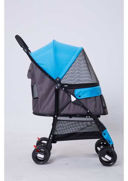 Evcil Hayvan Arabası Mavi 67*47*98CM Max 15KG Glstd