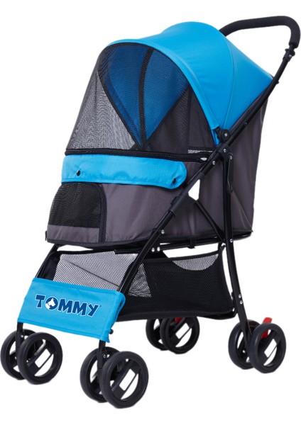 Evcil Hayvan Arabası Mavi 67*47*98CM Max 15KG Glstd