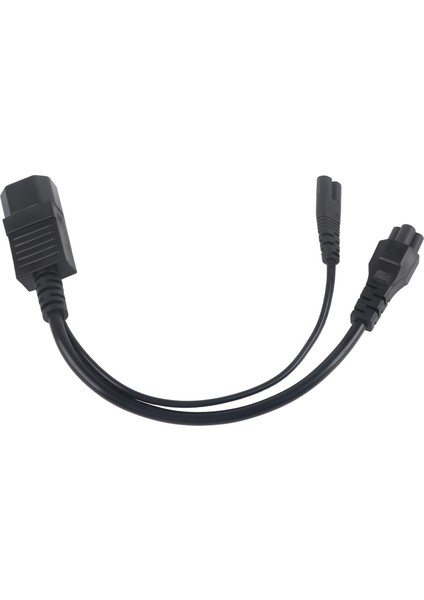 IEC320 C14 Erkek - C5 C7 Dişi Güç Kablosu 1 Giriş 2 Çıkış 10A 250V Su Geçirmez Güç Uzatma Adaptörü Kablosu LCD Monitörler Için (Yurt Dışından)