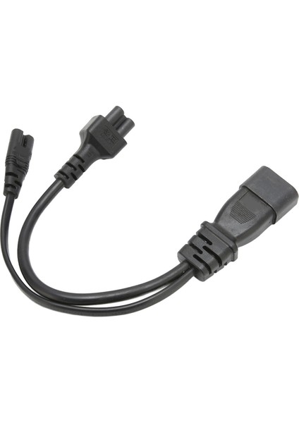 IEC320 C14 Erkek - C5 C7 Dişi Güç Kablosu 1 Giriş 2 Çıkış 10A 250V Su Geçirmez Güç Uzatma Adaptörü Kablosu LCD Monitörler Için (Yurt Dışından) modelleri