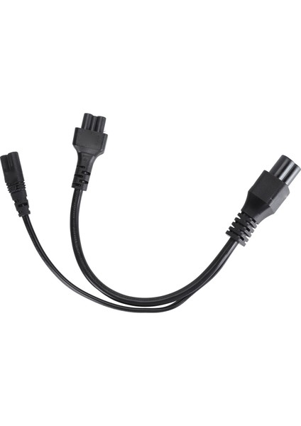 C6 Ila C5 C7 Y Ayırıcı Güç Kablosu Pvc Kabuk Tak ve Çalıştır IEC320 C6 Erkek Ila C5 + C7 Dişi Ayırıcı Adaptör Kablosu 30CM (Yurt Dışından)