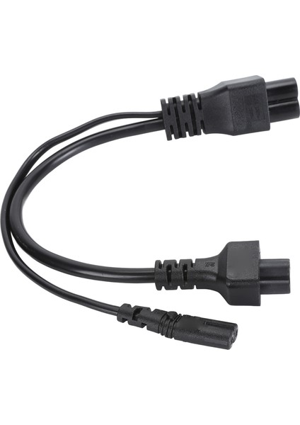C6 Ila C5 C7 Y Ayırıcı Güç Kablosu Pvc Kabuk Tak ve Çalıştır IEC320 C6 Erkek Ila C5 + C7 Dişi Ayırıcı Adaptör Kablosu 30CM (Yurt Dışından)