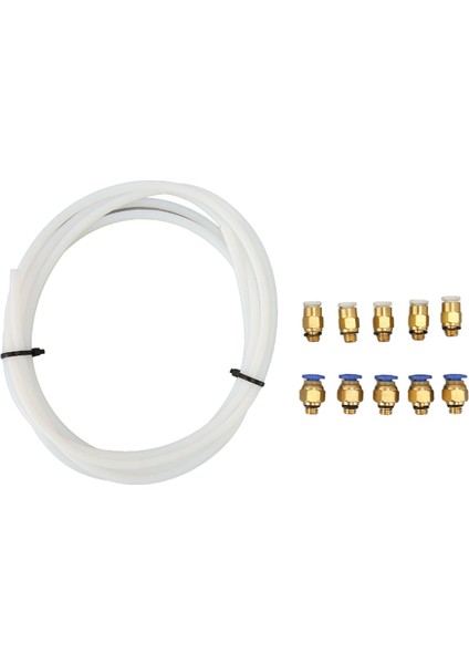 3D Yazıcı Için 1,75 mm Filament Pla Abs Için Pc4 M6 KJH04 M6 Pnömatik Bağlantı Parçalı Ptfe Boru (Yurt Dışından)
